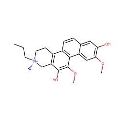 CCC[N@@+]1(C)CCc2c(c(O)c(OC)c3c2ccc2cc(O)c(OC)cc23)C1 ZINC000253806693
