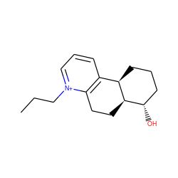 CCC[n+]1cccc2c1CC[C@@H]1[C@@H](O)CCC[C@H]21 ZINC000040442181