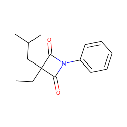 CCC1(CC(C)C)C(=O)N(c2ccccc2)C1=O ZINC000045245950