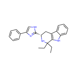 CCC1(CC)N[C@H](c2nc(-c3ccccc3)c[nH]2)Cc2c1[nH]c1ccccc21 ZINC000026818271