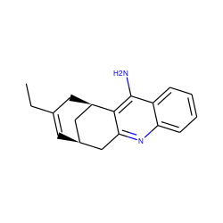 CCC1=C[C@@H]2Cc3nc4ccccc4c(N)c3[C@H](C1)C2 ZINC000013471444