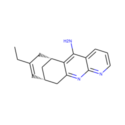 CCC1=C[C@H]2Cc3nc4ncccc4c(N)c3[C@@H](C1)C2 ZINC000045318553