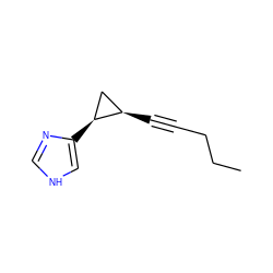 CCCC#C[C@@H]1C[C@@H]1c1c[nH]cn1 ZINC000013795241