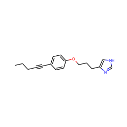 CCCC#Cc1ccc(OCCCc2c[nH]cn2)cc1 ZINC000013781539