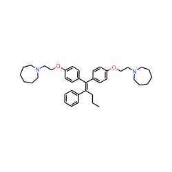 CCCC(=C(c1ccc(OCCN2CCCCCC2)cc1)c1ccc(OCCN2CCCCCC2)cc1)c1ccccc1 ZINC000103230572