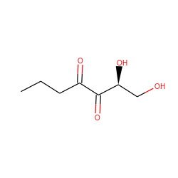 CCCC(=O)C(=O)[C@@H](O)CO ZINC000038916047