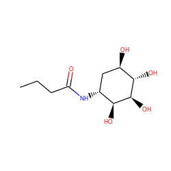 CCCC(=O)N[C@@H]1C[C@@H](O)[C@H](O)[C@@H](O)[C@H]1O ZINC000169330484