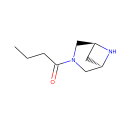 CCCC(=O)N1C[C@@H]2C[C@H](C1)N2 ZINC000222128236