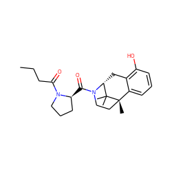 CCCC(=O)N1CCC[C@@H]1C(=O)N1CC[C@@]2(C)c3cccc(O)c3C[C@@H]1C2(C)C ZINC000201102480