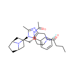 CCCC(=O)N1CCc2c(nc(C)n2[C@@H]2C[C@@H]3CC[C@H](C2)N3CC[C@H](NC(C)=O)c2cccc(F)c2)C1 ZINC000101391212