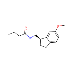 CCCC(=O)NC[C@@H]1CCc2ccc(OC)cc21 ZINC000026985312