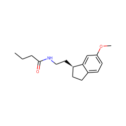 CCCC(=O)NCC[C@@H]1CCc2ccc(OC)cc21 ZINC000013491231