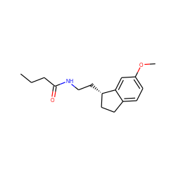 CCCC(=O)NCC[C@H]1CCc2ccc(OC)cc21 ZINC000013491232