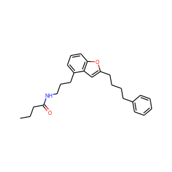 CCCC(=O)NCCCc1cccc2oc(CCCCc3ccccc3)cc12 ZINC000028368815