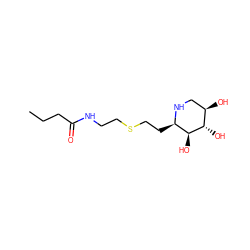 CCCC(=O)NCCSCC[C@H]1NC[C@@H](O)[C@H](O)[C@H]1O ZINC000084732927