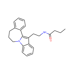 CCCC(=O)NCCc1c2n(c3ccccc13)CCCc1ccccc1-2 ZINC000013805847