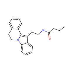 CCCC(=O)NCCc1c2n(c3ccccc13)CCc1ccccc1-2 ZINC000013805844