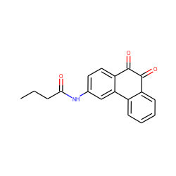 CCCC(=O)Nc1ccc2c(c1)-c1ccccc1C(=O)C2=O ZINC000013862835