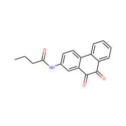 CCCC(=O)Nc1ccc2c(c1)C(=O)C(=O)c1ccccc1-2 ZINC000013862834