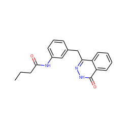 CCCC(=O)Nc1cccc(Cc2n[nH]c(=O)c3ccccc23)c1 ZINC000028523862