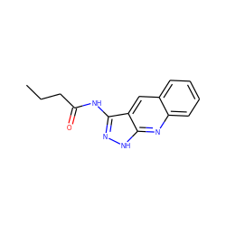 CCCC(=O)Nc1n[nH]c2nc3ccccc3cc12 ZINC000063298557