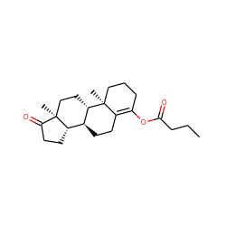 CCCC(=O)OC1=C2CC[C@H]3[C@@H]4CCC(=O)[C@@]4(C)CC[C@@H]3[C@@]2(C)CCC1 ZINC000036463622