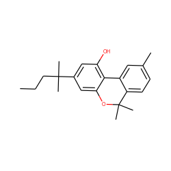 CCCC(C)(C)c1cc(O)c2c(c1)OC(C)(C)c1ccc(C)cc1-2 ZINC000013813987