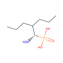 CCCC(CCC)[C@@H](N)P(=O)(O)O ZINC000035962598