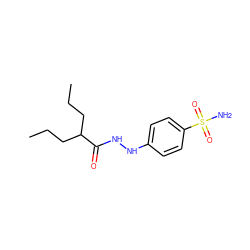 CCCC(CCC)C(=O)NNc1ccc(S(N)(=O)=O)cc1 ZINC000013471977