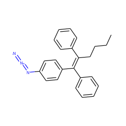 CCCC/C(=C(\c1ccccc1)c1ccc(N=[N+]=[N-])cc1)c1ccccc1 ZINC000090416451