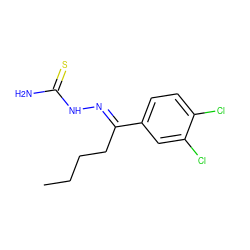 CCCC/C(=N\NC(N)=S)c1ccc(Cl)c(Cl)c1 ZINC000028357649