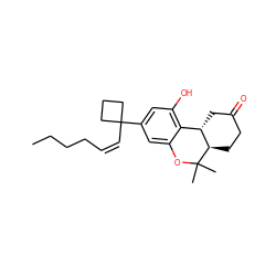 CCCC/C=C\C1(c2cc(O)c3c(c2)OC(C)(C)[C@@H]2CCC(=O)C[C@@H]32)CCC1 ZINC000064549127