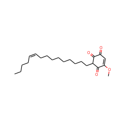 CCCC/C=C\CCCCCCCCCC1C(=O)C(=O)C=C(OC)C1=O ZINC000100760923