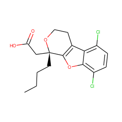 CCCC[C@@]1(CC(=O)O)OCCc2c1oc1c(Cl)ccc(Cl)c21 ZINC000028563830