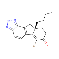 CCCC[C@@]12CCC(=O)C(Br)=C1c1ccc3n[nH]nc3c1C2 ZINC000034055168