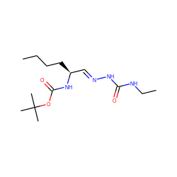 CCCC[C@@H](/C=N/NC(=O)NCC)NC(=O)OC(C)(C)C ZINC000028570281