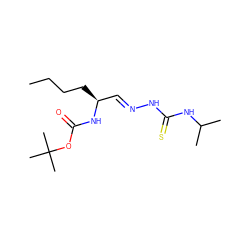 CCCC[C@@H](/C=N/NC(=S)NC(C)C)NC(=O)OC(C)(C)C ZINC000028569762