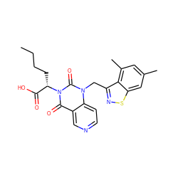 CCCC[C@@H](C(=O)O)n1c(=O)c2cnccc2n(Cc2nsc3cc(C)cc(C)c23)c1=O ZINC000096170046