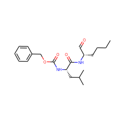 CCCC[C@@H](C=O)NC(=O)[C@H](CC(C)C)NC(=O)OCc1ccccc1 ZINC000003871838