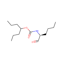 CCCC[C@@H](C=O)NC(=O)OC(CCC)CCC ZINC000027098319