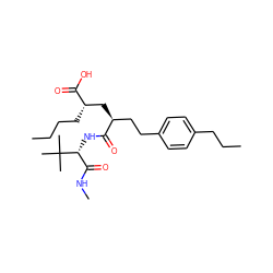 CCCC[C@@H](C[C@@H](CCc1ccc(CCC)cc1)C(=O)N[C@H](C(=O)NC)C(C)(C)C)C(=O)O ZINC000013761381