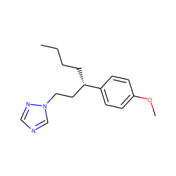 CCCC[C@@H](CCn1cncn1)c1ccc(OC)cc1 ZINC000103170108