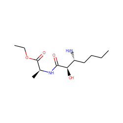 CCCC[C@@H](N)[C@@H](O)C(=O)N[C@@H](C)C(=O)OCC ZINC000027979818