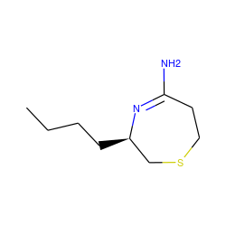 CCCC[C@@H]1CSCCC(N)=N1 ZINC000028456619