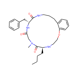 CCCC[C@@H]1NCCOc2ccccc2CCCNC(=O)[C@@H](Cc2ccccc2)NC(=O)CN(C)C1=O ZINC001772608323