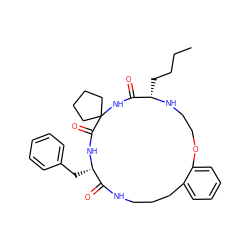 CCCC[C@@H]1NCCOc2ccccc2CCCNC(=O)[C@H](Cc2ccccc2)NC(=O)C2(CCCC2)NC1=O ZINC001772608982