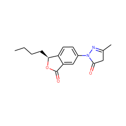 CCCC[C@@H]1OC(=O)c2cc(N3N=C(C)CC3=O)ccc21 ZINC001772600039