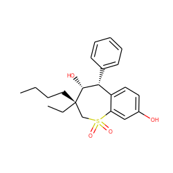 CCCC[C@]1(CC)CS(=O)(=O)c2cc(O)ccc2[C@@H](c2ccccc2)[C@H]1O ZINC000013672949