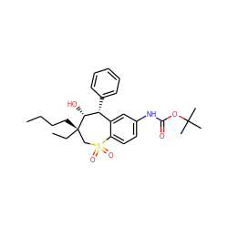 CCCC[C@]1(CC)CS(=O)(=O)c2ccc(NC(=O)OC(C)(C)C)cc2[C@@H](c2ccccc2)[C@H]1O ZINC000013672954