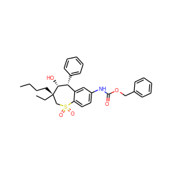 CCCC[C@]1(CC)CS(=O)(=O)c2ccc(NC(=O)OCc3ccccc3)cc2[C@@H](c2ccccc2)[C@H]1O ZINC000013672952